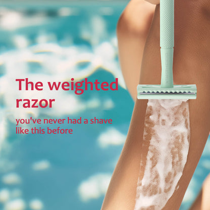  KINGHOOD safety razor with an anti-slip metal handle sounds like a smart design choice. The metal handle provides durability and a nice weight to the razor, while the anti-slip feature ensures a secure grip even when wet, reducing the risk of accidents or nicks while shaving. It's a combination of functionality and safety, making the shaving experience more comfortable and efficient.